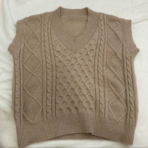Khaki Sweater Vest